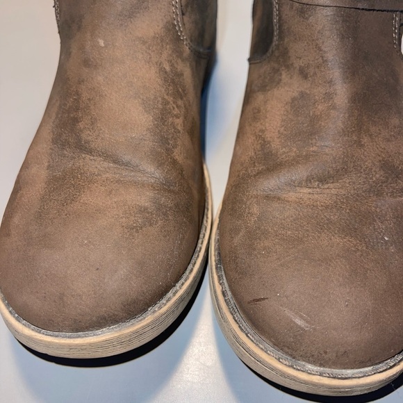 Rocket Dog BrownFaux Leather Mid Calf Low Heel Boots - Picture 3 of 10
